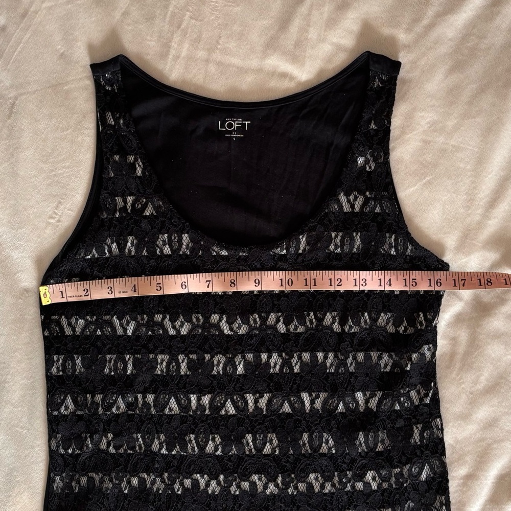 Ann Taylor LOFT Lace Tank Top Size S - Picture 4 of 8